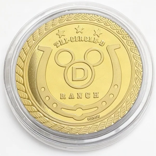 Belle & Philippe Disney medallion coin, back