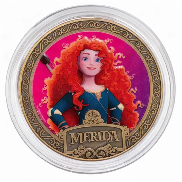 Princess Merida Disney medallion coin, front (Disney's Contemporary Resort, Resort Hotels)