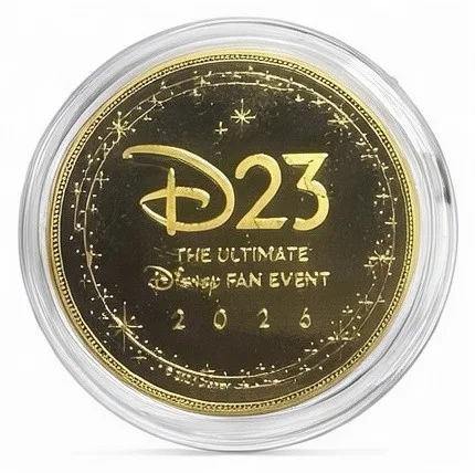 The Muppet Show 50 Disney medallion coin, D23 2026 back (Expo machine 1, D23 Expo 2026)