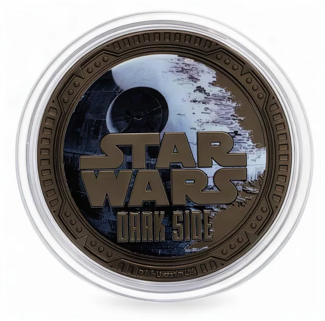 Darth Vader Disney medallion coin, back