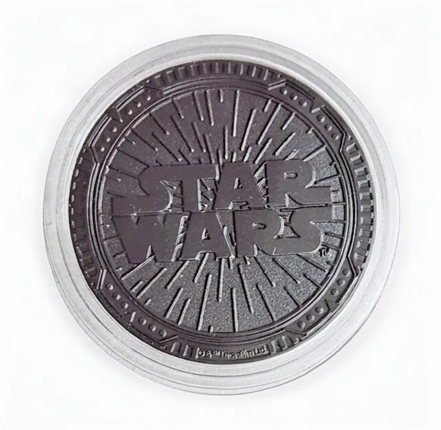 Darth Vader Disney medallion coin, back (Star Wars Trading Post, Downtown Disney District)