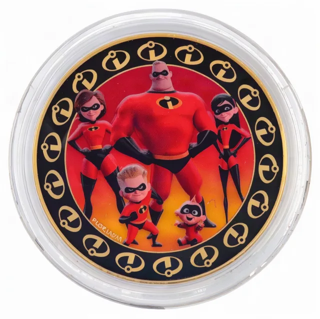 The Incredibles Disney medallion coin, front (Disney's Contemporary Resort, Resort Hotels)