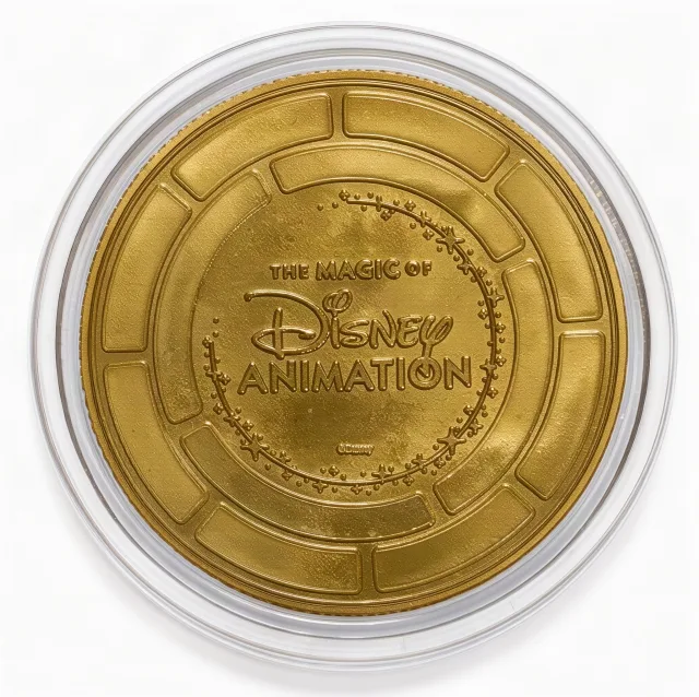 Mickey & Minnie (Once Upon a Studio) Disney medallion coin, back