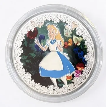 Alice Disney medallion coin, front (World of Disney (West), Downtown Disney District)