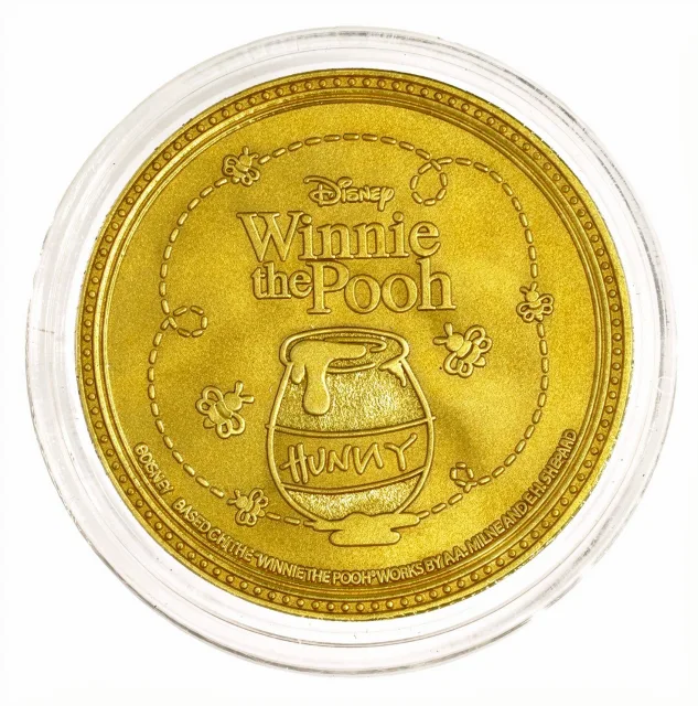 Winnie the Pooh Disney medallion coin, back