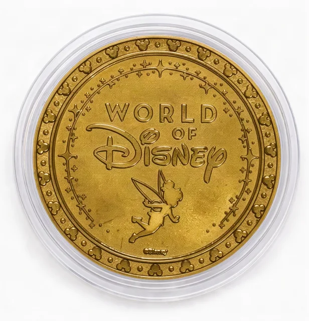 Tinker Bell Disney medallion coin, World of Disney back (World of Disney, Disney Springs)