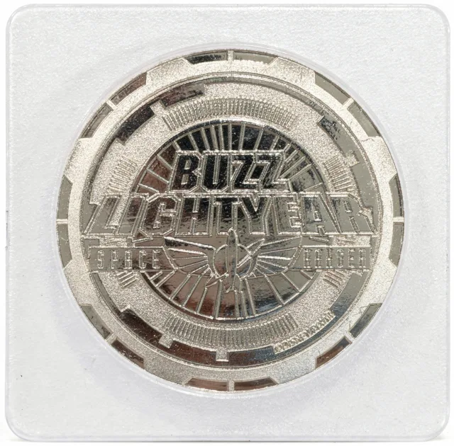 Buzz Lightyear (Hands on Hips) Disney medallion coin, back