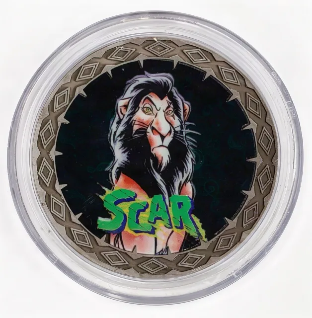 Scar Disney medallion coin, front (Once Upon a Time, Disney's Hollywood Studios)