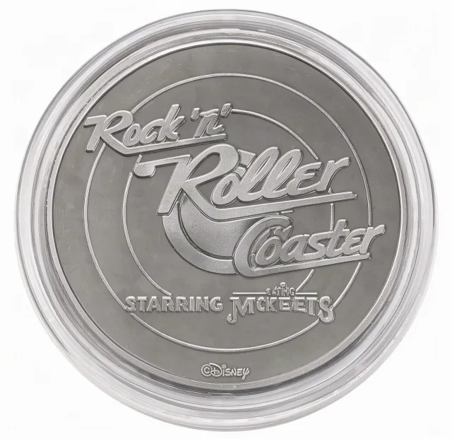 Animal & Lips Disney medallion coin, back