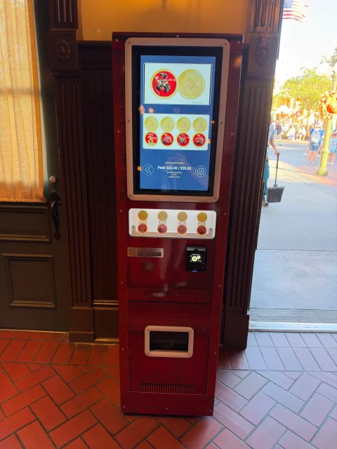 The medallion machine at Main Street Firehouse