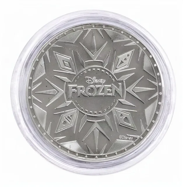 Anna & Elsa Disney medallion coin, back