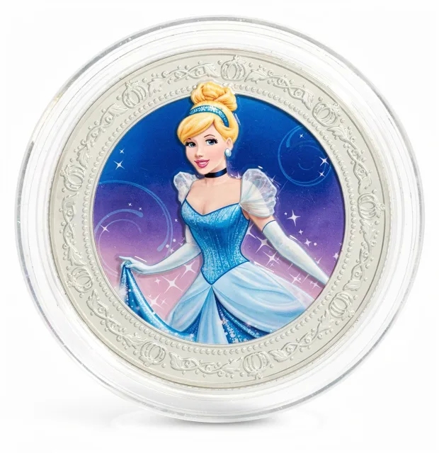 Cinderella Disney medallion coin, front (Disney's Grand Floridian Resort & Spa, Resort Hotels)