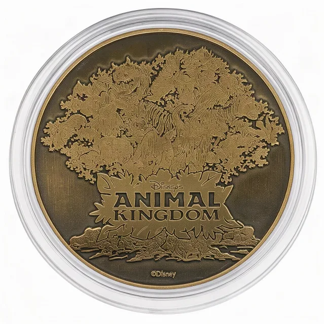 Safari Donald Disney medallion coin, Animal Kingdom back (Riverside Depot, Disney's Animal Kingdom)
