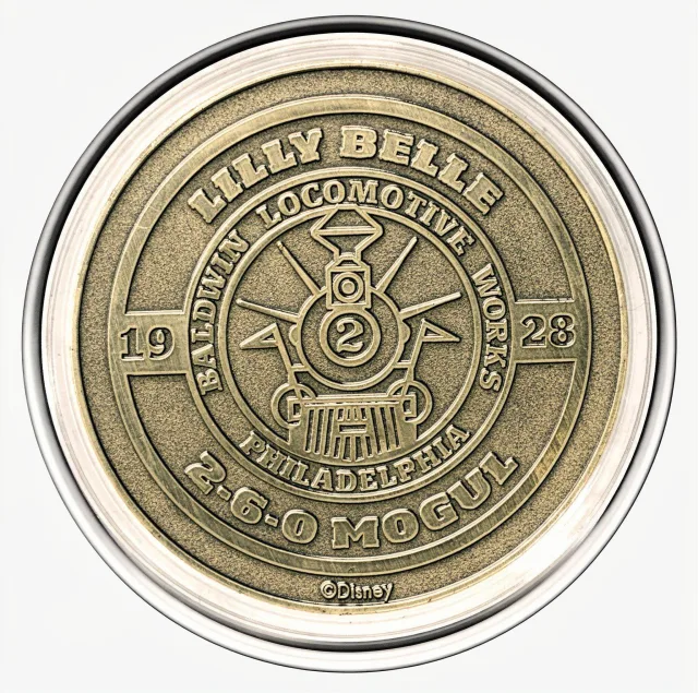 Railroad Minnie (Locomotive 60598) Disney medallion coin, back