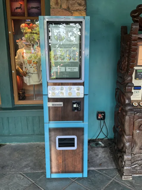 The medallion machine at Riverside Depot