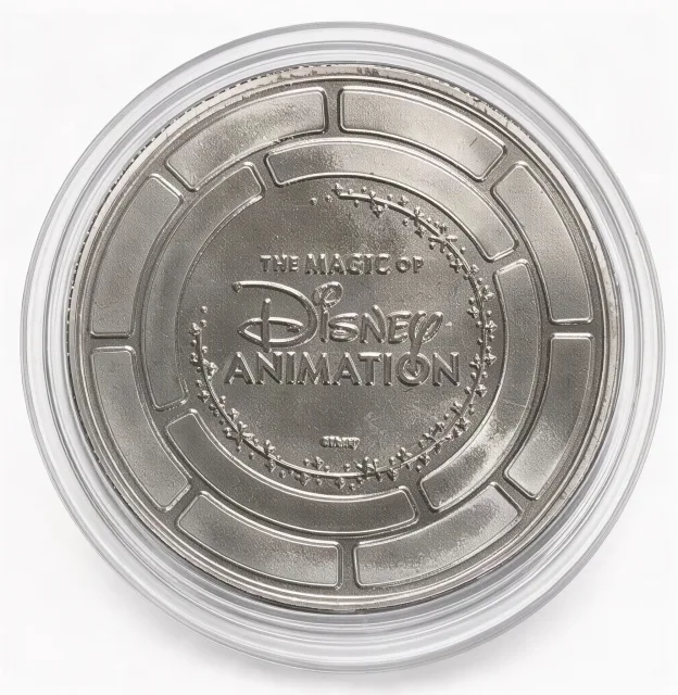 Ariel & Flounder Disney medallion coin, back
