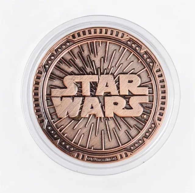 C-3PO & R2-D2 Disney medallion coin, back (Star Wars Trading Post, Downtown Disney District)