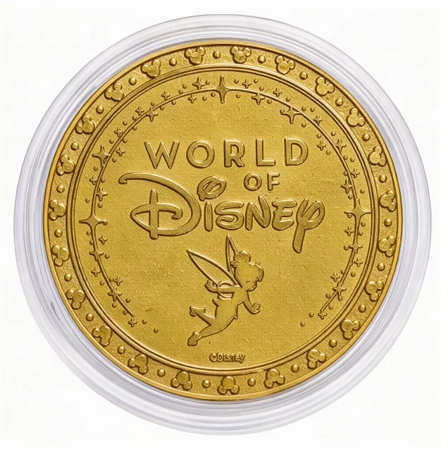 Mickey & Friends Disney medallion coin, World of Disney back (World of Disney, Disney Springs)