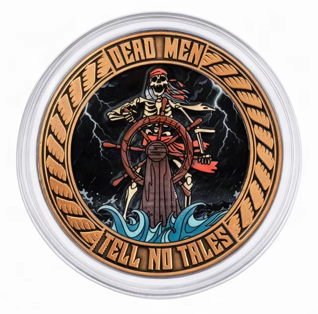 Pirate Sailor Disney medallion coin, front (Pieces of Eight, Disneyland Park)