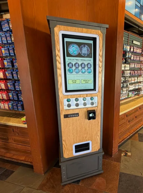 The medallion machine at Disney's Pin Traders