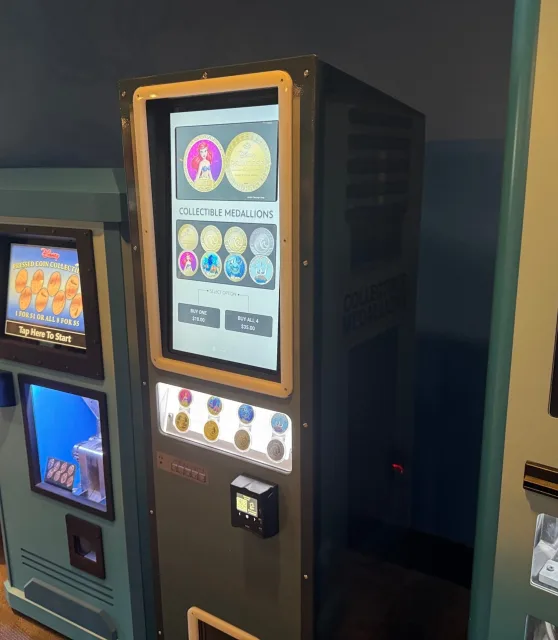 The medallion machine at The Seas with Nemo & Friends Pavilion
