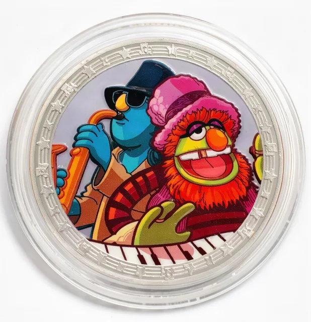 Zoot & Dr. Teeth Disney medallion coin, front (Rock Around the Shop, Disney's Hollywood Studios)