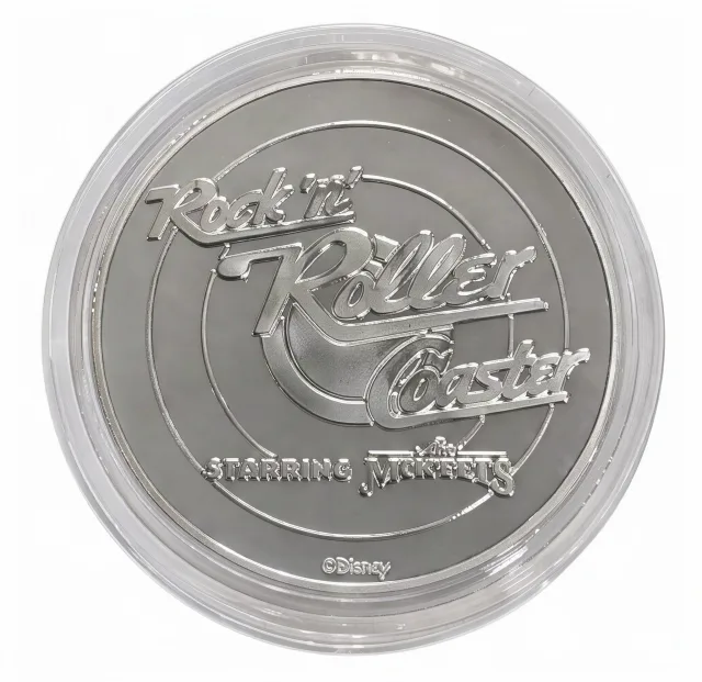 Kermit & Miss Piggy Disney medallion coin, back