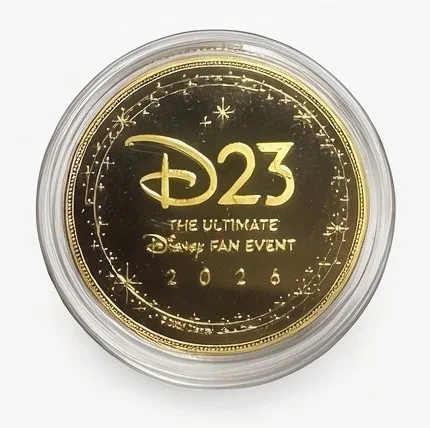 Darkwing Duck 35 Years Disney medallion coin, D23 2026 back (Expo machine 2, D23 Expo 2026)
