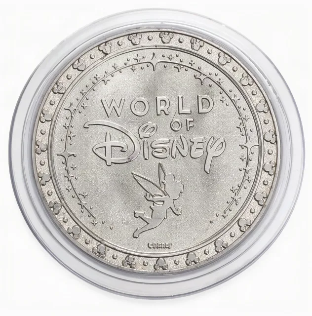 The World of Disney back of a Disney medallion coin (Cinderella)