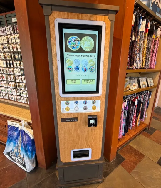 The medallion machine at Disney's Pin Traders
