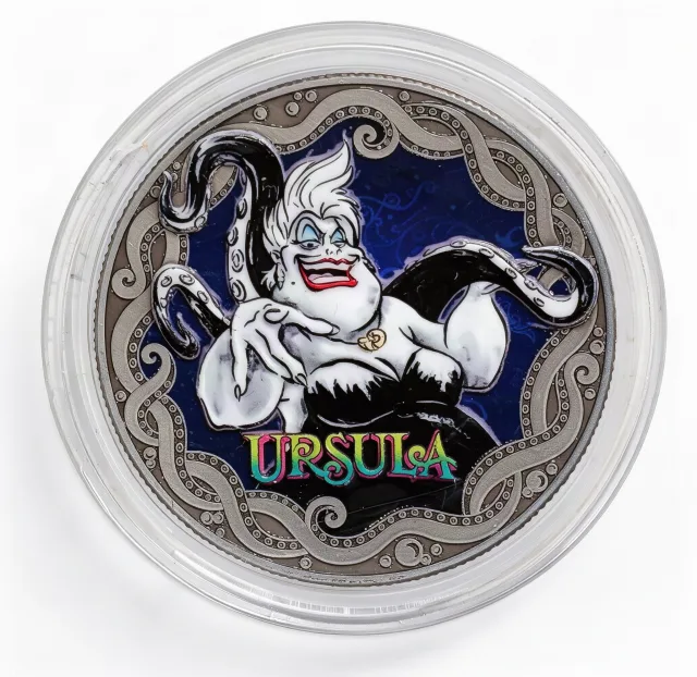 Ursula Disney medallion coin, front (Once Upon a Time, Disney's Hollywood Studios)