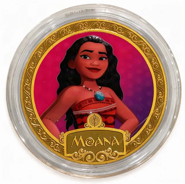 Moana Disney medallion coin, front (Disney's Polynesian Village Resort, Resort Hotels)