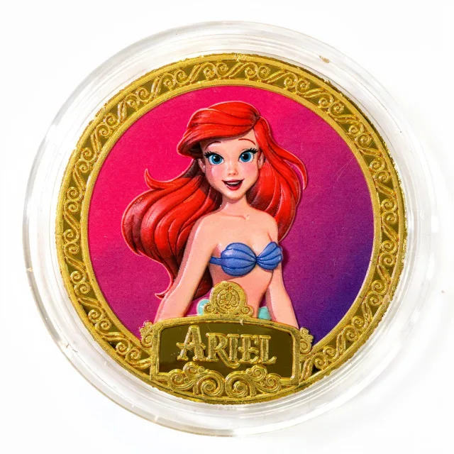Ariel Disney medallion coin, front (The Seas with Nemo & Friends Pavilion, EPCOT)