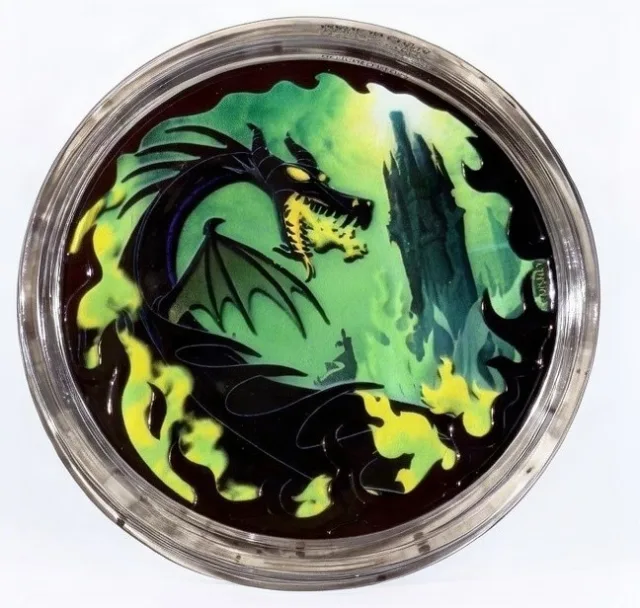The Villains Two-Sided back of a Disney medallion coin (Maleficent (Human / Dragon))