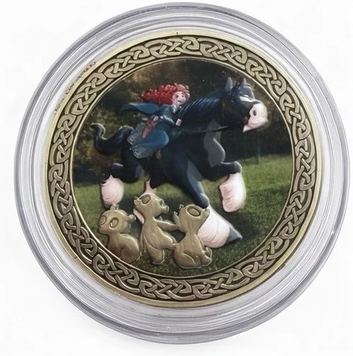 Merida & Angus Disney medallion coin, front (Tri-Circle-D Ranch (Fort Wilderness), Resort Hotels)