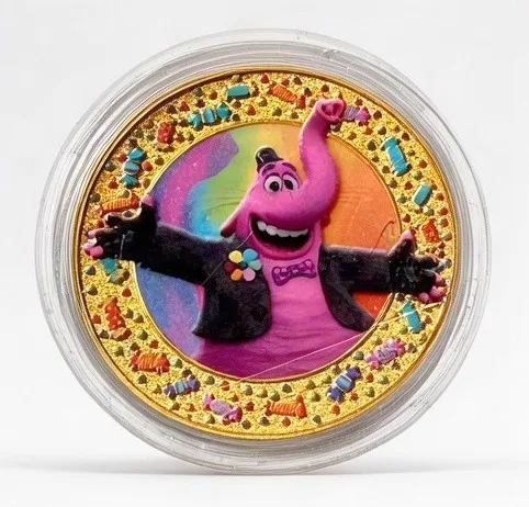 Bing Bong Disney medallion coin, front (Bing Bong's Sweet Stuff, Disney California Adventure)