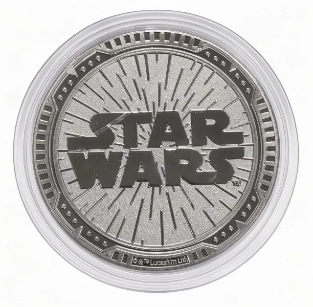 Millennium Falcon Disney medallion coin, back