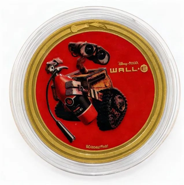 WALL-E Disney medallion coin, front (Main Street Firehouse, Magic Kingdom)