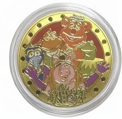 The Muppet Show 50 Disney medallion coin, front (Expo machine 1, D23 Expo 2026)