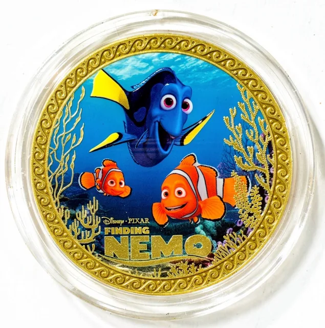Nemo, Dory & Marlin Disney medallion coin, front (The Seas with Nemo & Friends Pavilion, EPCOT)
