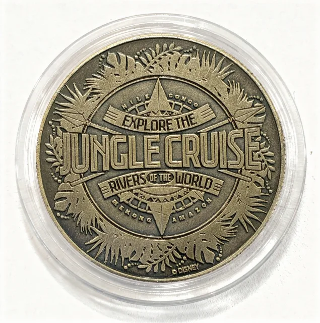 Jungle Cruise Disney medallion coin, back