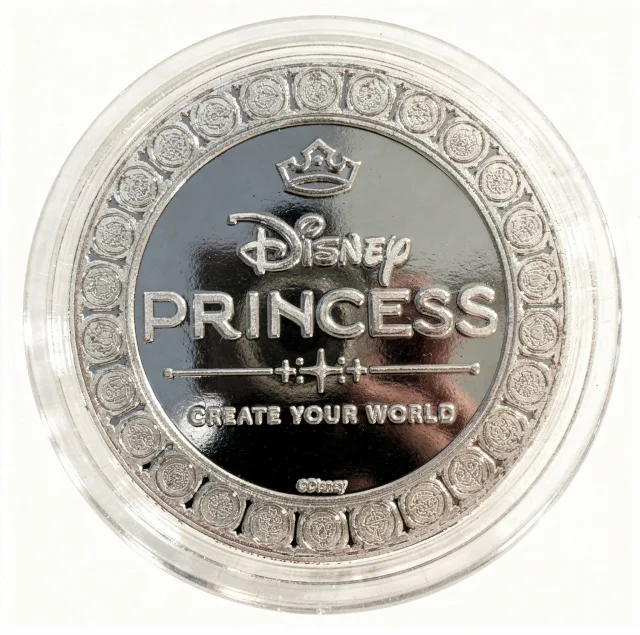 Cinderella Disney medallion coin, back (Sir Mickey's, Magic Kingdom)