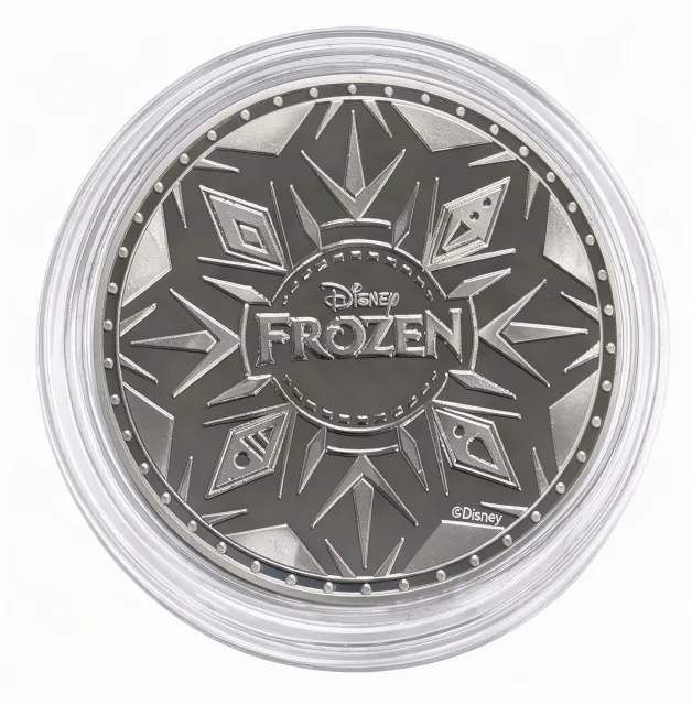 Olaf Disney medallion coin, back