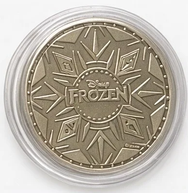 Kristoff & Sven Disney medallion coin, back (Los Feliz Five & Dime, Disney California Adventure)