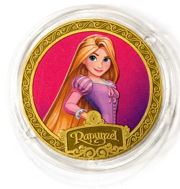 Rapunzel Disney medallion coin, front (Sir Mickey's, Magic Kingdom)