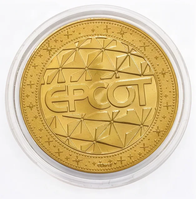 101 Dalmatians Disney medallion coin, back (Port of Entry, EPCOT)