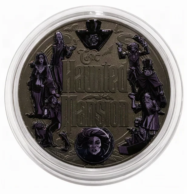 Madame Leota Disney medallion coin, back (Main Street Railroad Station, Magic Kingdom)
