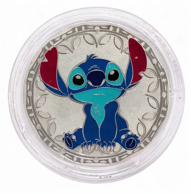 Stitch Disney medallion coin, front (Studio Store (The Magic of Disney Animation), Disney's Hollywood Studios)