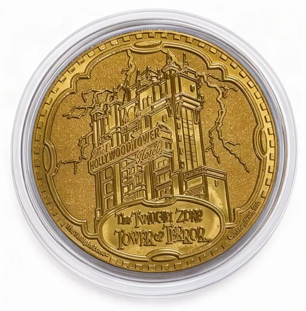 Goofy Bellhop Disney medallion coin, back