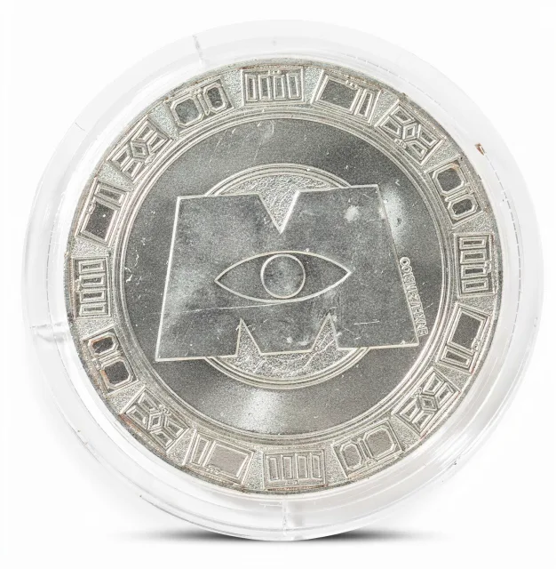 Monsters, Inc. Disney medallion coin, back